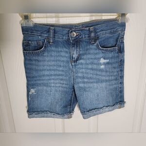 Children's Place Girls Bermuda Midi Long Jean Shorts Size 10